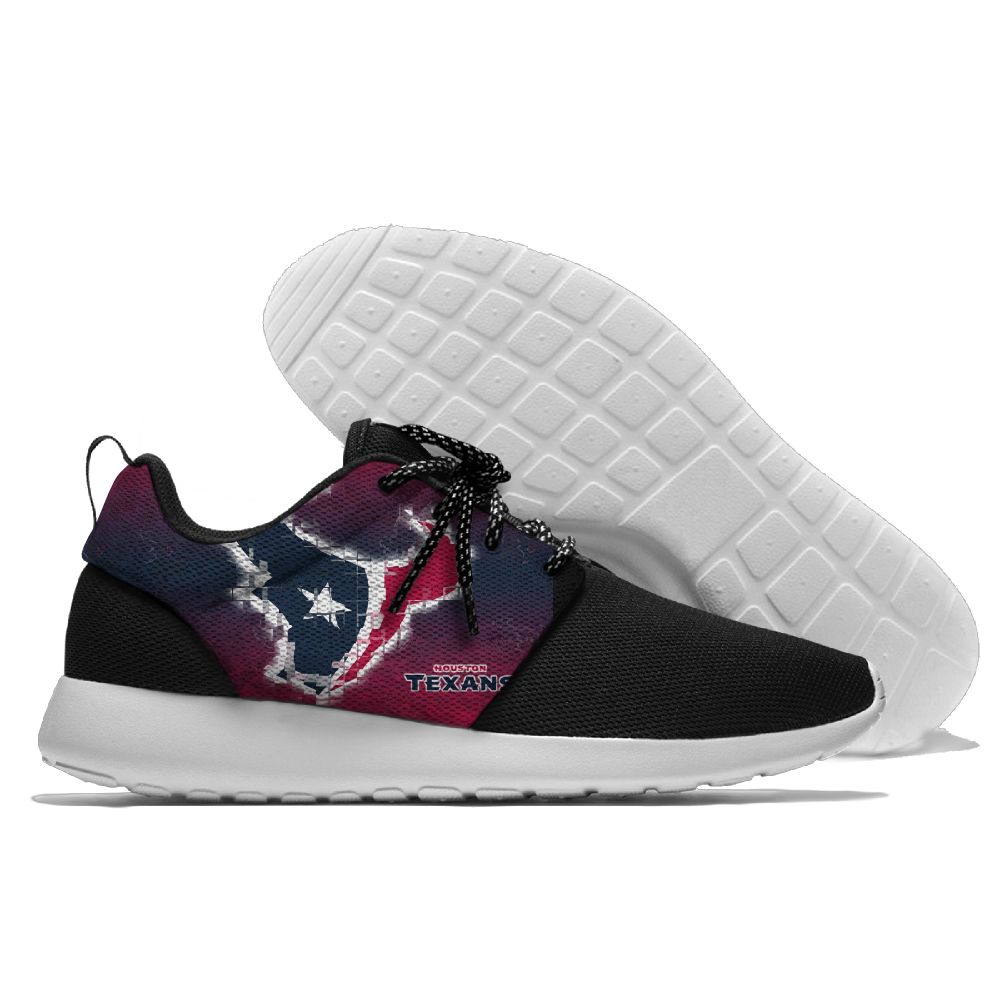 Women's NFL Houston Texans Roshe Style Lightweight Running Shoes 002